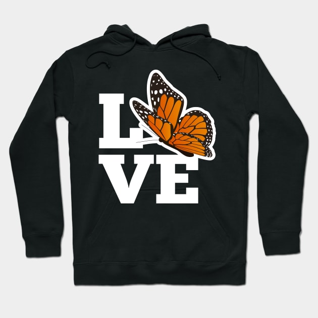 Love Monarch Butterfly - Watching Monarchs Gift Hoodie by ScottsRed